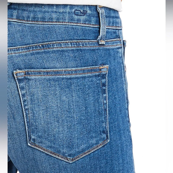 NWT vineyard vines Women's Size 26 Indigo Denim Shorts Cut Off Frayed USA $98 - Picture 7 of 9